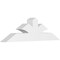 Ekena Millwork Richland Architectural Grade PVC Gable Bracket, 60"W x 17 1/2"H x 6"D x 6"F, 7/12 Pitch GBP060X18X0606RIC00 - alternate 1